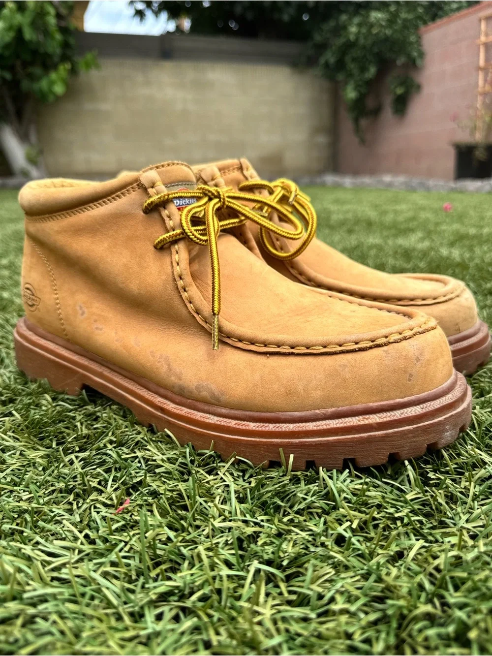 Dickies Mens Tan Work-Style Moc Toe Boots